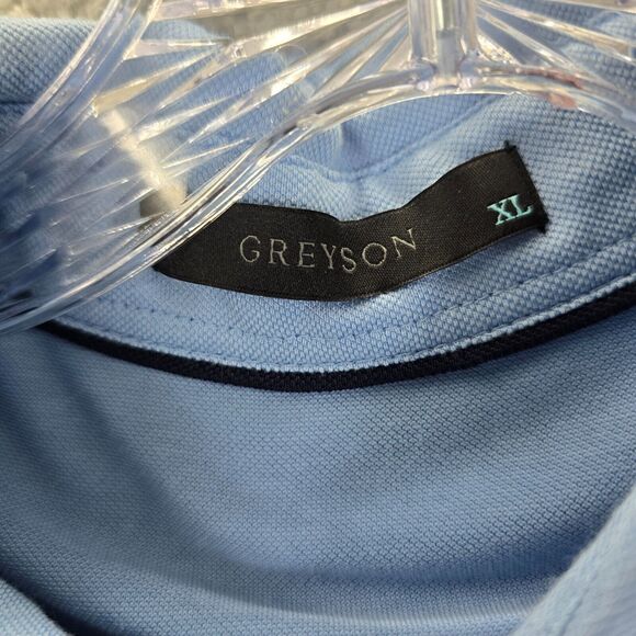 Greyson Men’s Blue Golf Polo Shirt LOGO "Youth On Course" Size XL - Picture 7 of 12